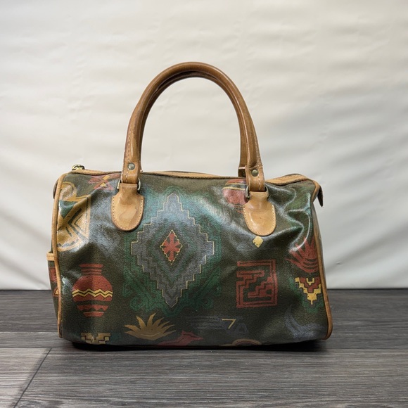 Vintage ORVIS Green and Brown Women's Bag